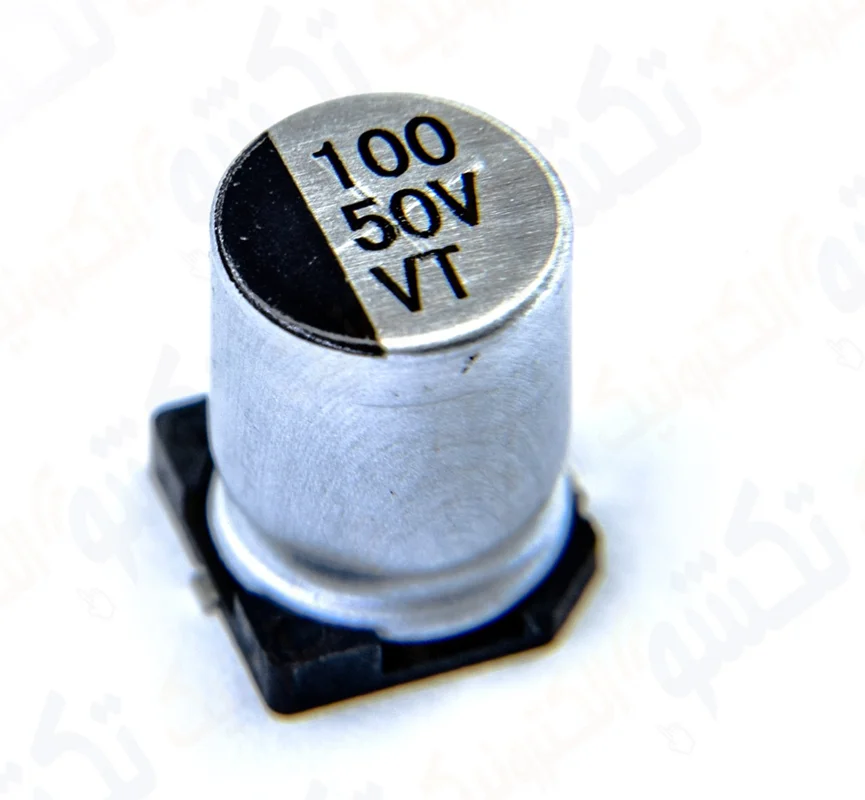 خازن 100UF 50V الکترولیت SMD